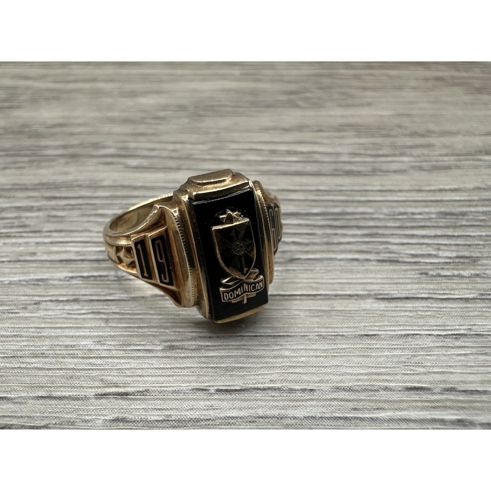 Vintage 1960 Jostens 10 K Gold Class Ring 3.4G Size 4.5
